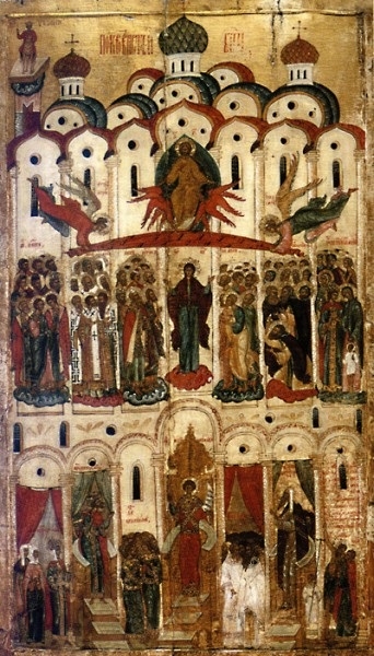 Покров Богоматери. Новгород. Середина XVI в. Государственный Русский музей
